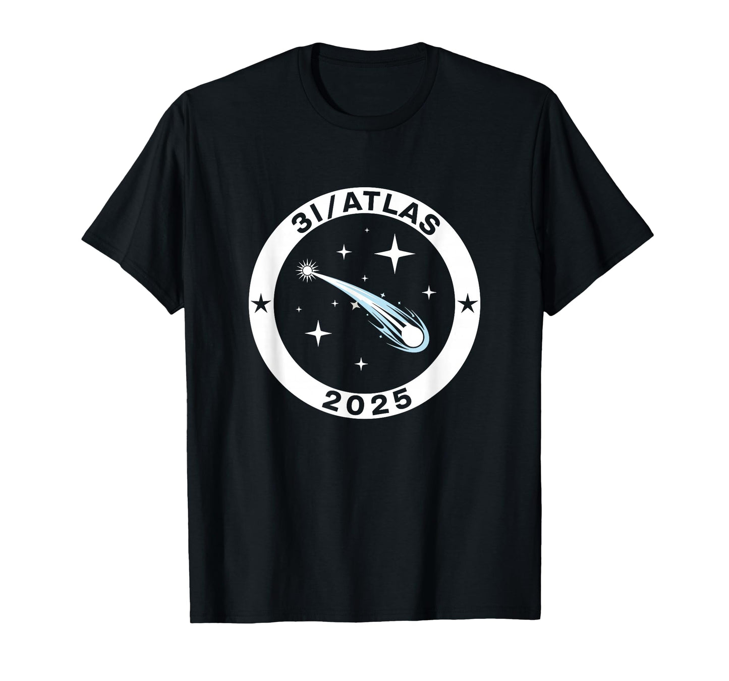 3I/Atlas 2025 Interstellar Comet Space Astronomy Emblem T-Shirt
