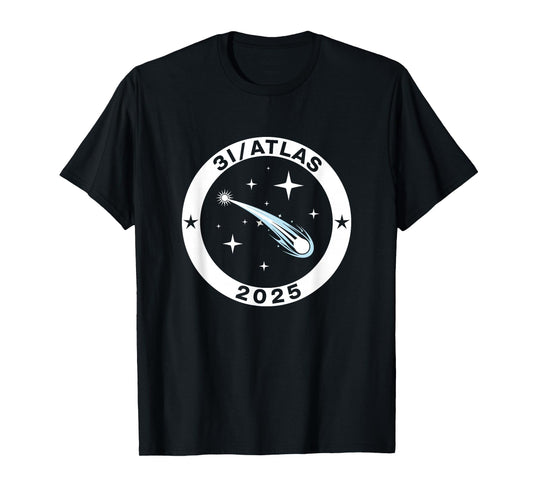 3I/Atlas 2025 Interstellar Comet Space Astronomy Emblem T-Shirt