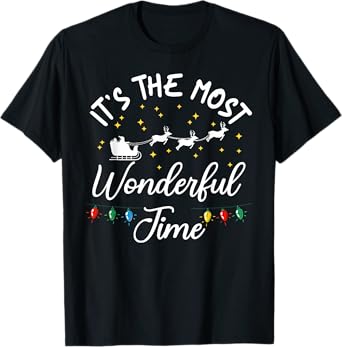 It's The Most Wonderful Time for A Beer Couples Christmas T-Shirt