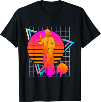 Jesus Retro 80s Style Vintage Religion T-Shirt