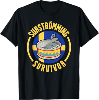 Surstromming Survivor Swedish Pride T-Shirt