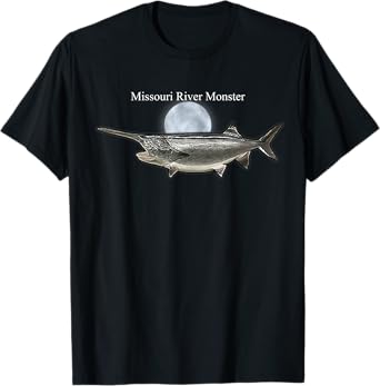 Paddlefish Missouri River Monster fishing t-shirt T-Shirt