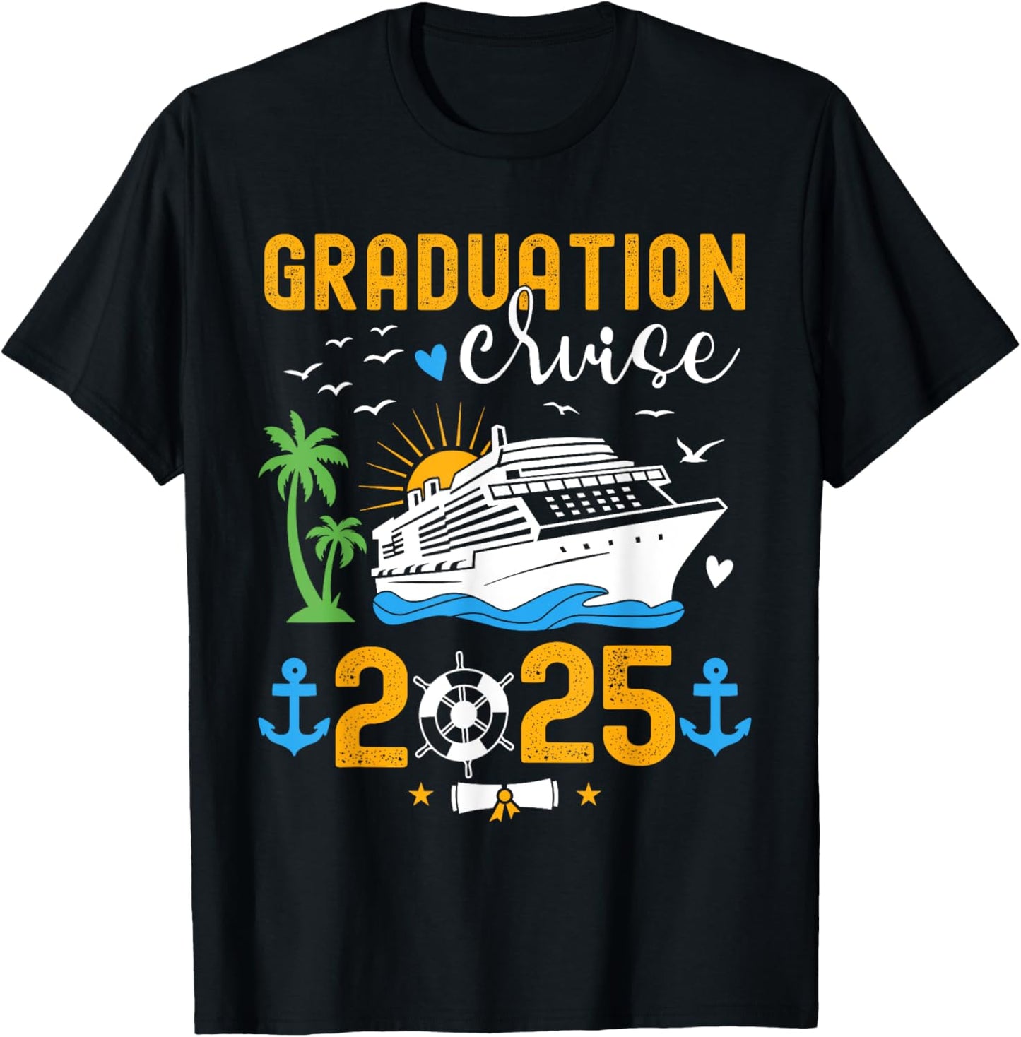 Graduation Cruise Class Of 2025 Graduates Vacation T-Shirt