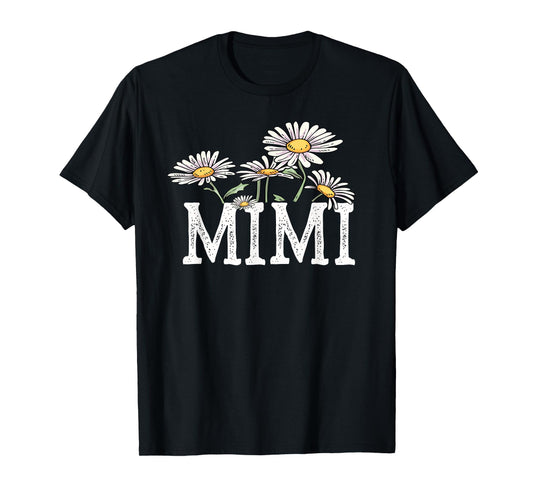 Mimi Floral Chamomile Design Mother's Day Gifts Mimi T-Shirt