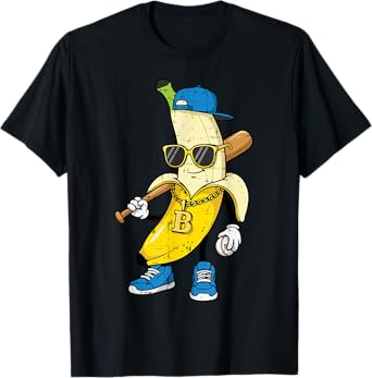 Banana Bling Cool Fruit Men Boys Kids T-Shirt