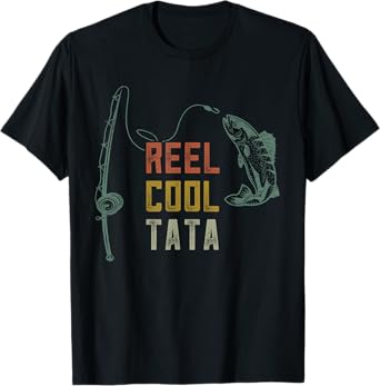Reel Cool Tata Fishing Shirt, Fun Fathers Day Indian Grandpa T-Shirt