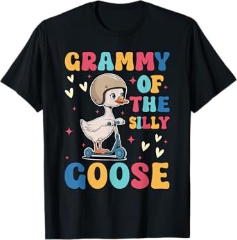 Grammy Of The Silly Goose 1st Birthday Girl Family Duck T-Shirt