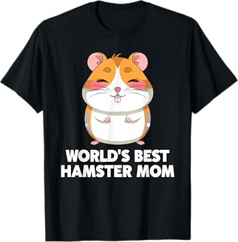 Hamster Costume for Women Mom Girls Hamster Lover Hamster T-Shirt