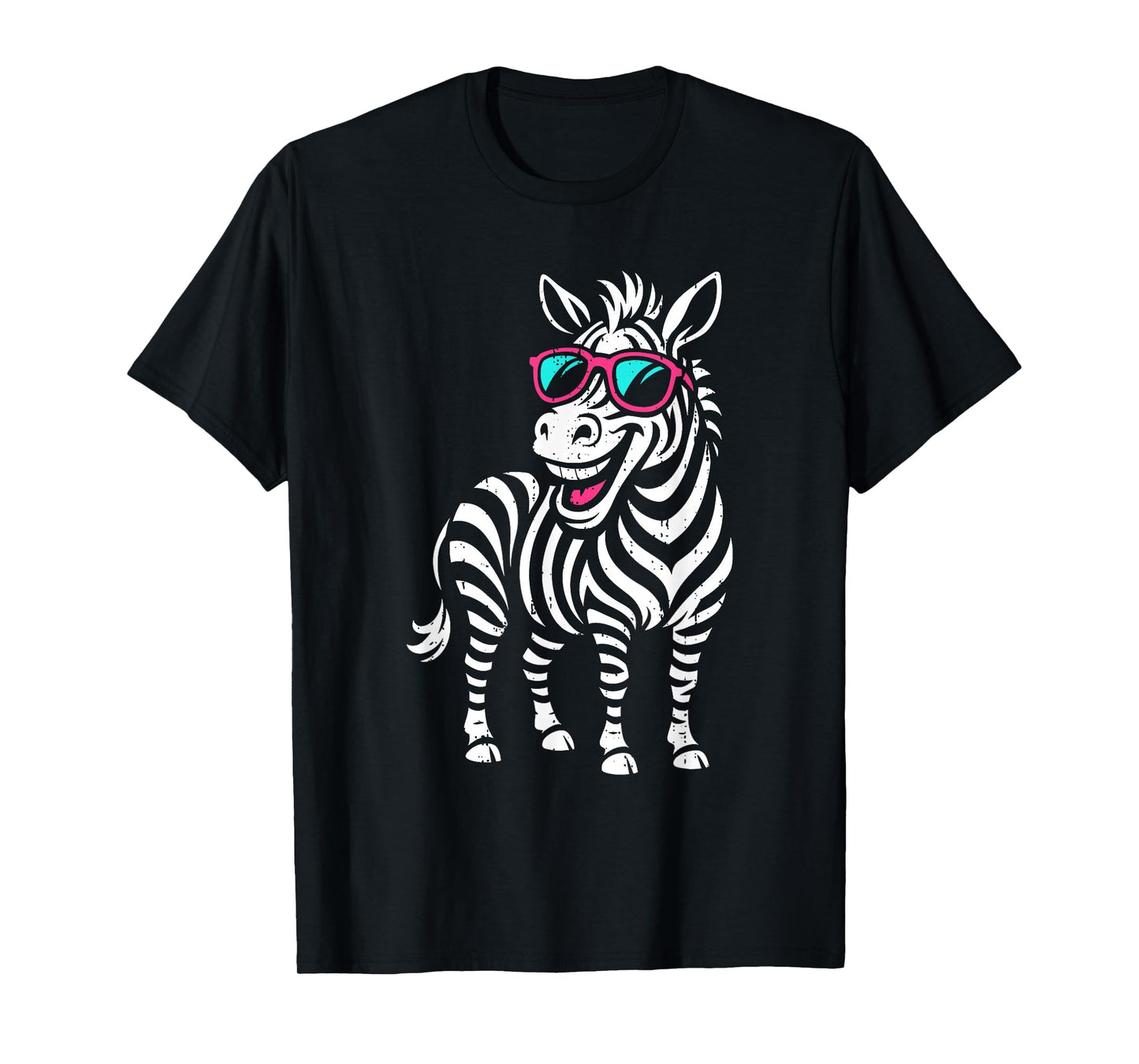 Funny Zebra Sunglasses Zookeeper Wildlife Safari Animal T-Shirt