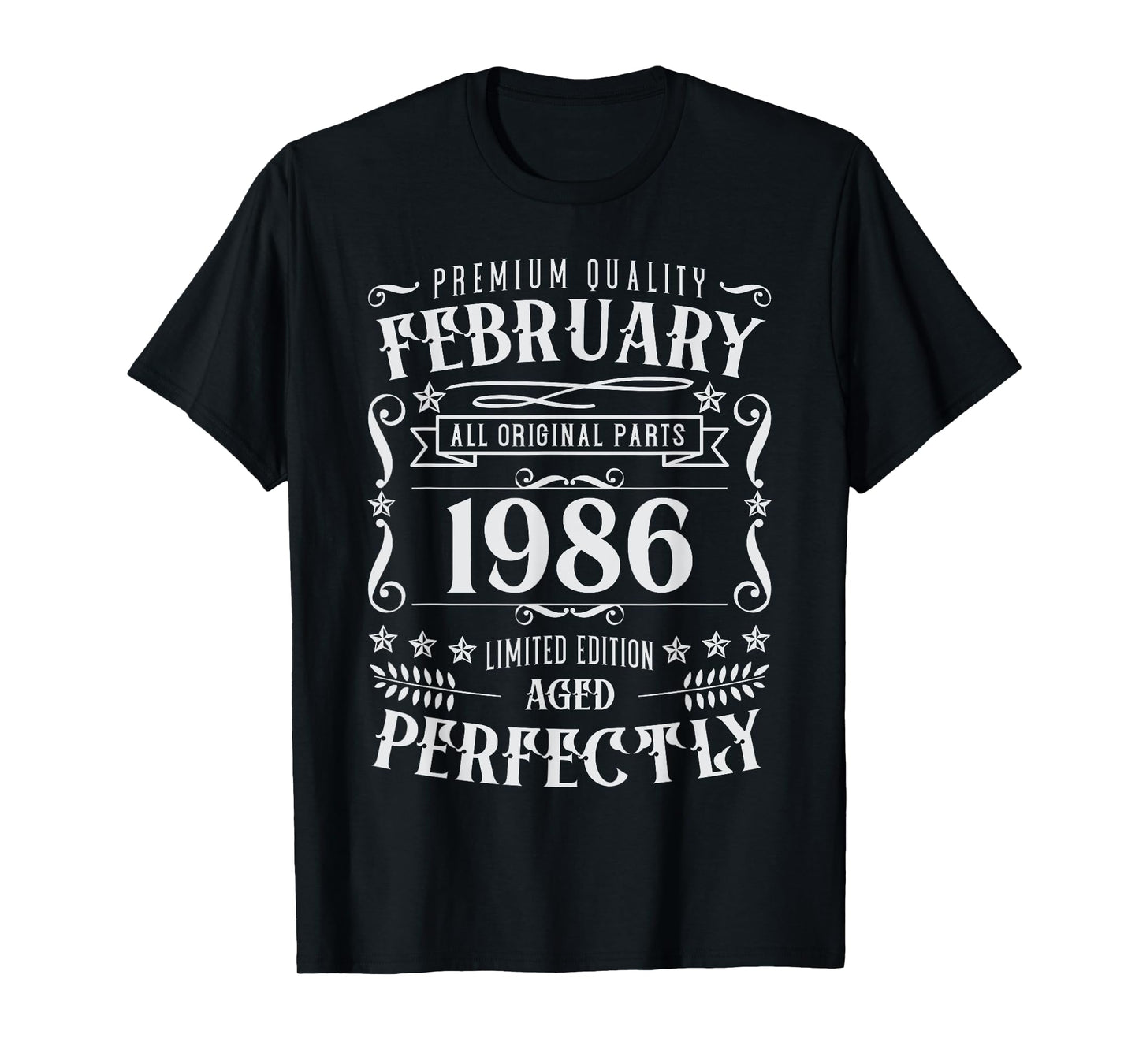 39th Birthday Legends Were Born In February 1986 T-Shirt