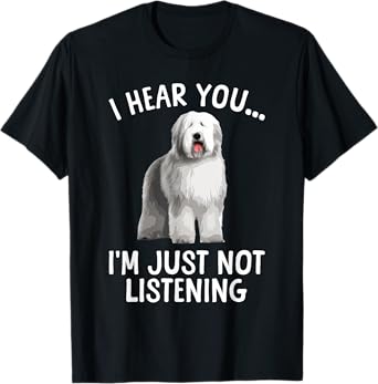 Funny Old English Sheepdog Art For Men Women Sheep Dog Lover T-Shirt