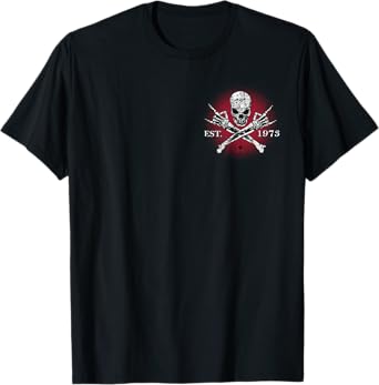 Cool Gen X Est. 1973 Badass Generation Skull Skeleton T-Shirt