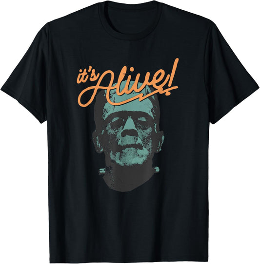 Retro Funny It's Alive Frankenstein Monster Spooky Halloween T-Shirt