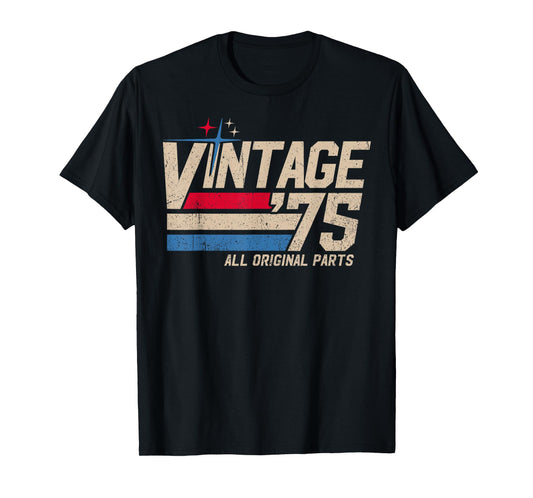 Vintage '75 Retro 50th Birthday for Men Dad USA Since 1975 T-Shirt