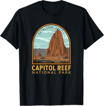 Capitol Reef National Park Cathedral Valley Vintage Emblem T-Shirt