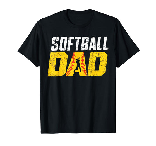 Dad Life Softball Baseball Grandpa Father's Day Funny T-Shirt