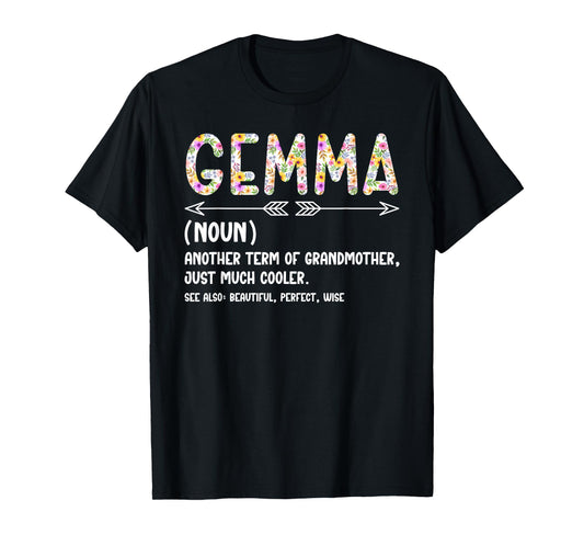 Gemma Definition Gemma Grandma Gemma Grandmother T-Shirt