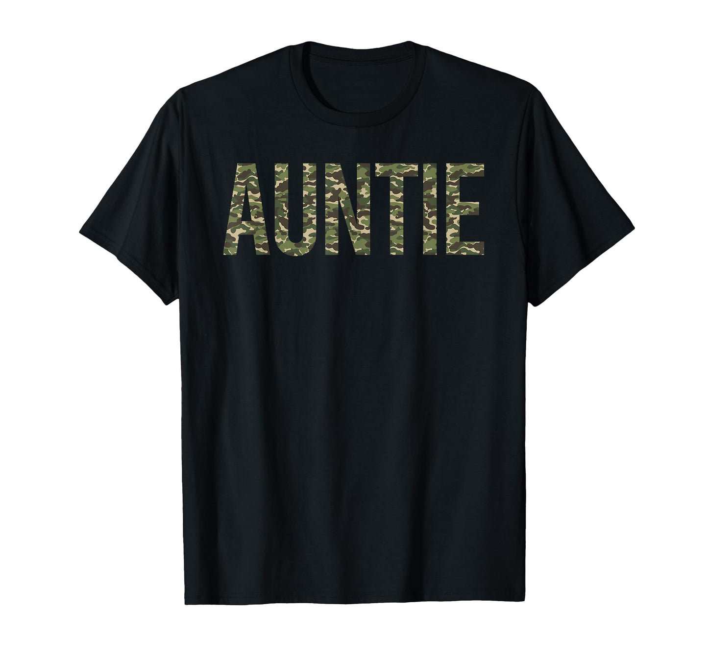 Camo Auntie Retro Camouflage Auntie Life Mother's Day T-Shirt