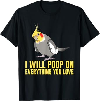 Cool Cockatiel Design For Men Women Cockatoo Cockatiel Lover T-Shirt