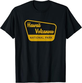 Hawaii Volcanoes National Park Vintage Inspired Sign Graphic T-Shirt