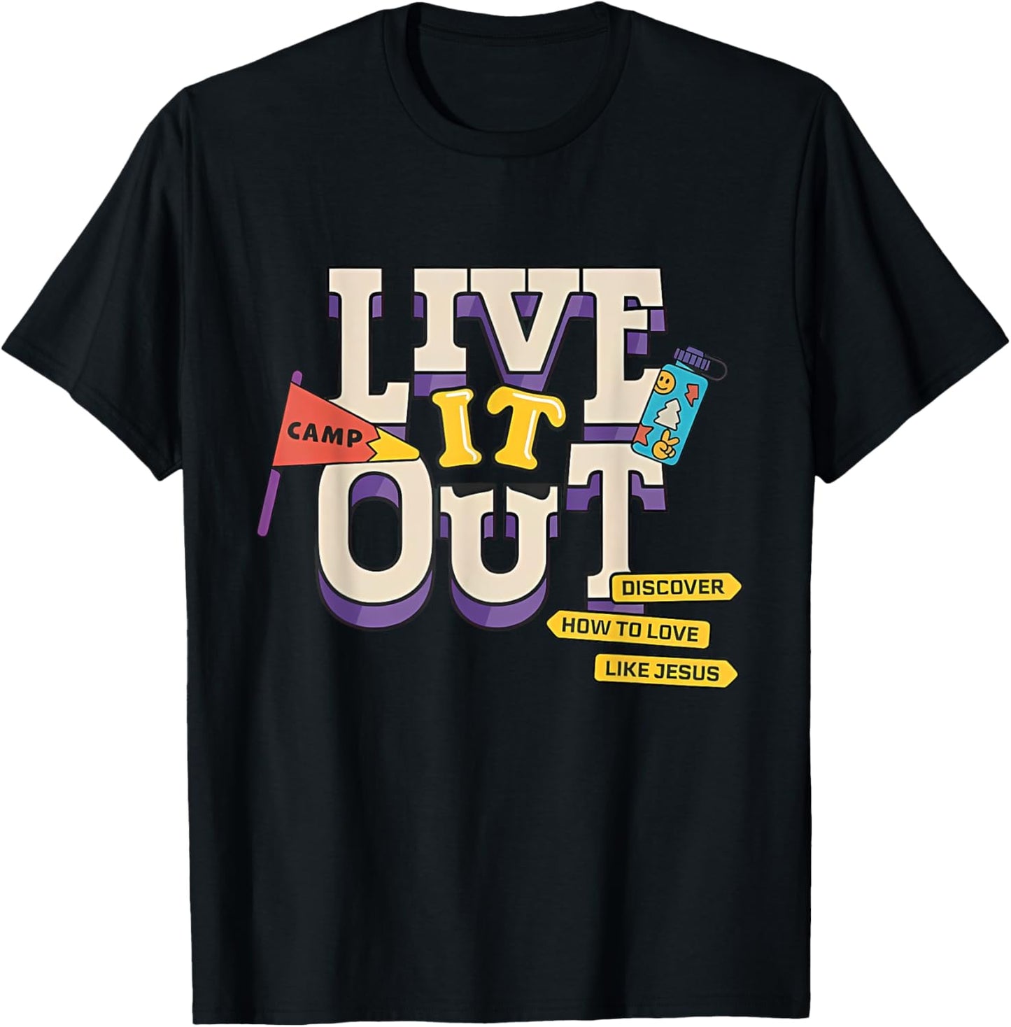 VBS 2025 Christian Youth Camp Live it Out Bible School T-Shirt