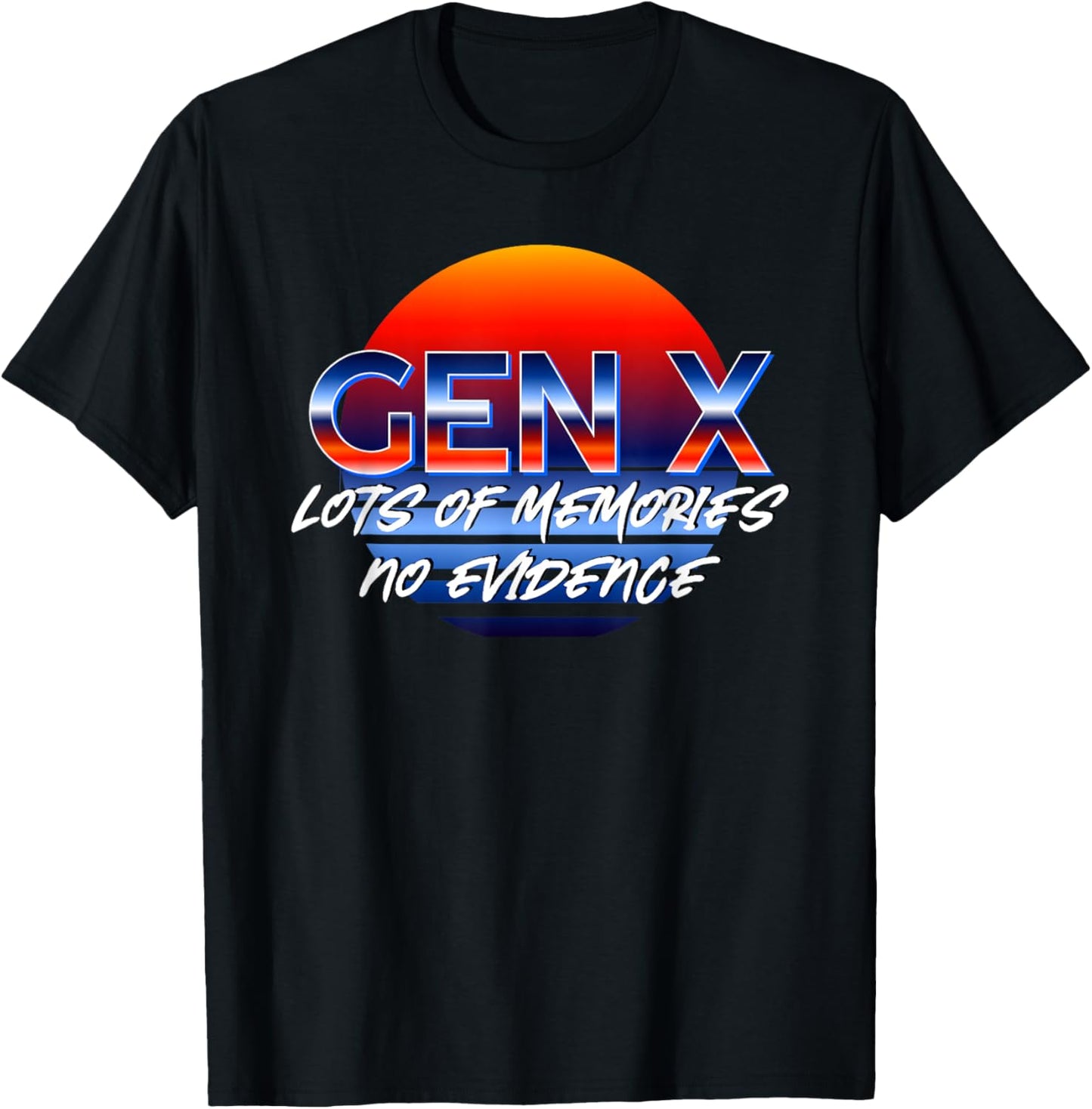 Vintage Generation X - Gen X Lots of Memories No Evidence T-Shirt