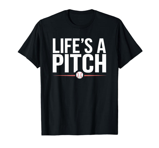 Baseball Life's A Pitch Family Matching T-Shirt