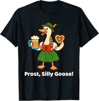 German Silly Goose Sasquatch Beer Lederhose Oktoberfest T-Shirt