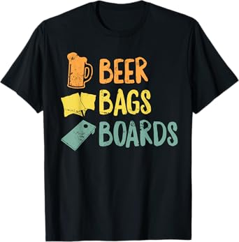 Beer Bags Boards Funny Cornhole Winner 4th of July Party T-Shirt for Women Men