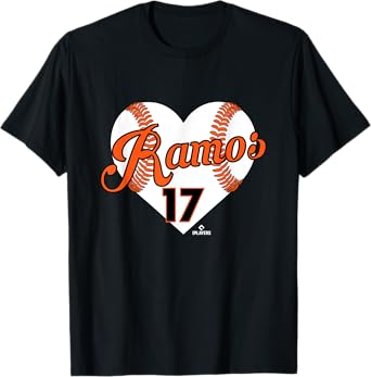 Baseball Heart Heliot Ramos San Francisco Baseball MLBPA T-Shirt
