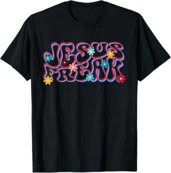 Vintage 70's Retro Jesus Freak Christian Bible Verse T-Shirt
