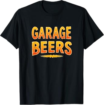 Retro Car Dad Garage Beers Fathers Day T-Shirt