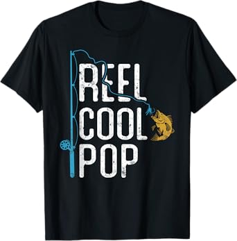 Fishing Reel Cool Pop Father’s day gift For Fisherman Pop T-Shirt