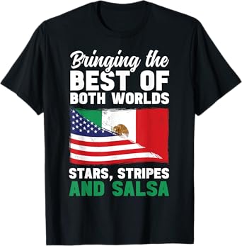 American USA mexican funny mexican american quote T-Shirt