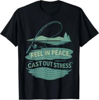 Funny Fishing Therapy for Men Mental Health T-Shirt