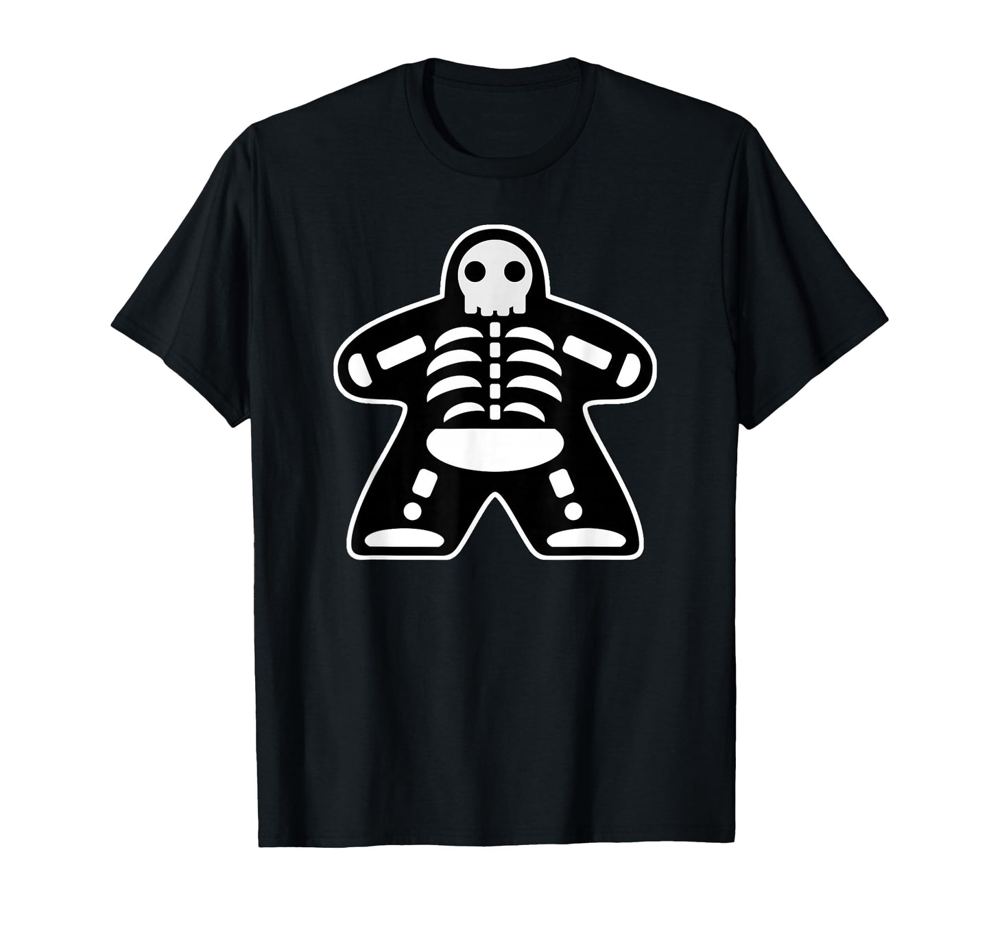 Bone Meeple Skeleton Halloween Board Gamer Gift T-Shirt