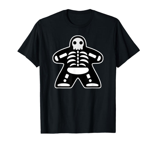 Bone Meeple Skeleton Halloween Board Gamer Gift T-Shirt