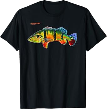 Peacock Bass Fishing Fish Shirts & Hoodies by Black Fly T-Shirt