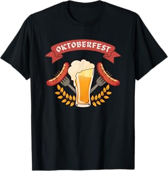 Oktoberfest Shirt German Beer Sausages Beer Festival Wurst T-Shirt