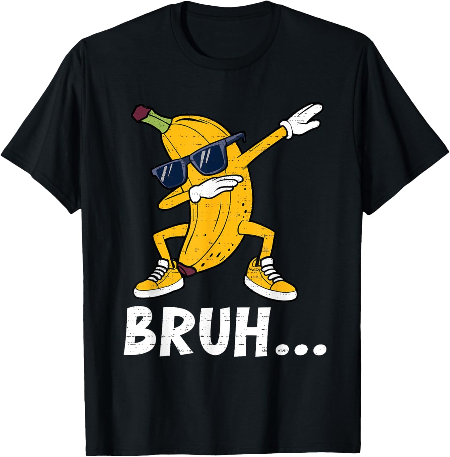Cool Dabbing Banana Bruh Fruit Lover Dab Teens Kids Boys T-shirt