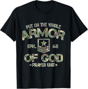 Draw on God's Ephesians' spiritual armour T-Shirt