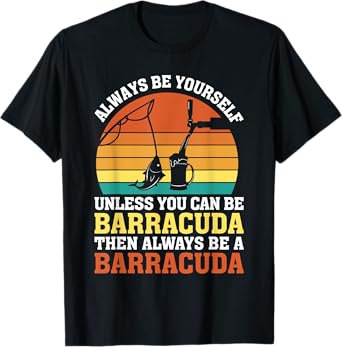 Barracuda Fish Lovers Funny Barracuda Design T-Shirt