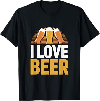 I Love Beer Celebration Cheers Art T-Shirt