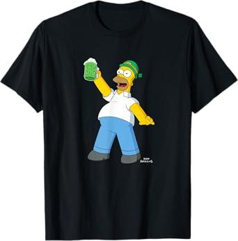 The Simpsons Homer Simpson Green Duff Beer St. Patrick's Day T-Shirt