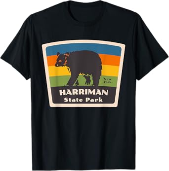 Harriman State Park New York Bear NY Souvenir Vacation T-Shirt
