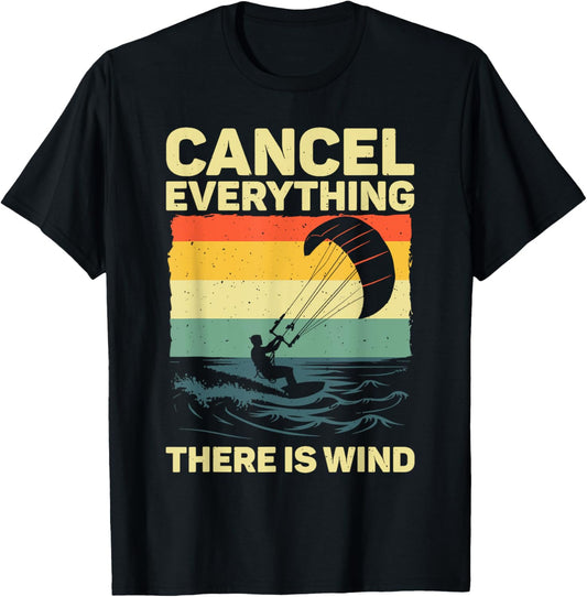 Cool Kitesurfing Art For Men Women Kite Surfing Kiteboarding T-Shirt