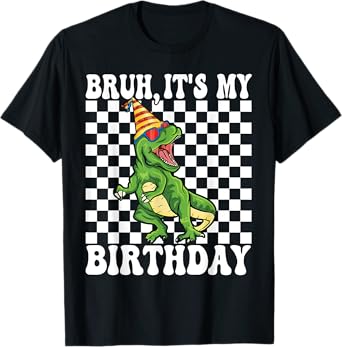 It's My Birthday Happy Kids T-Rex Boys - dino birthday party T-Shirt