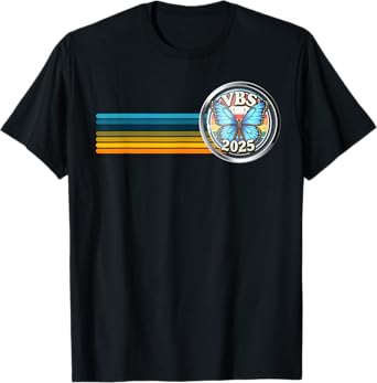 VBS 2025 Magnified Vacation Bible School Butterfly VBS Team T-Shirt