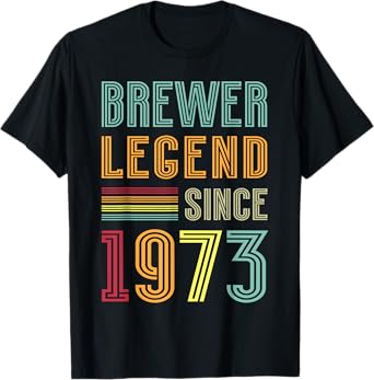 Brewing Legend 1973 Brewery Brewmaster 52 Years Brewer T-Shirt