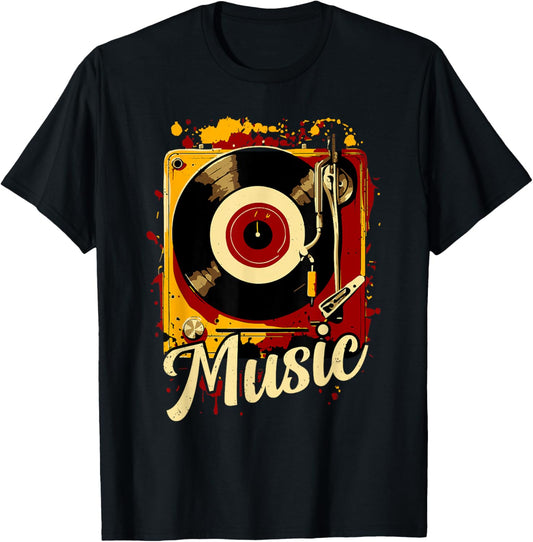 Retro Music Vintage Musician Music Lover T-Shirt